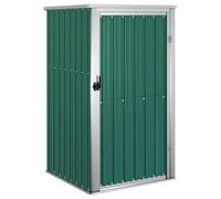 vidaXL Capanno per Attrezzi Verde 88x89x161 cm in Acciaio Zincato