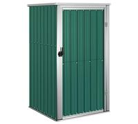 vidaXL Capanno per Attrezzi Verde 88x89x161 cm in Acciaio Zincato