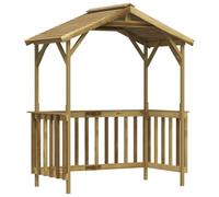 vidaXL Capanno per Barbecue 163,5x93x210 cm in Pino Impregnato