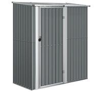 vidaXL Capanno per Biciclette Grigio 180,5x97x209,5 cm Acciaio Zincato