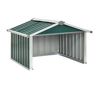 vidaXL Capanno per Robot Tosaerba 92x97x63 cm Acciaio Zincato Verde