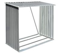 Capannone da giardino in acciaio zincato grigio 163x83x154 cm