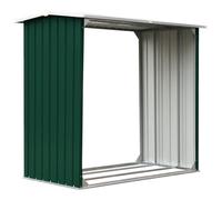 vidaXL Capannone in Acciaio Zincato 172x91x154 cm Verde