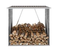 vidaXL Capannone da Giardino in Acciaio Zincato 163x83x154 cm Marrone