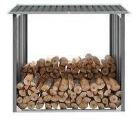 vidaXL Capannone da Giardino in Acciaio Zincato 172x91x154cm Grigio