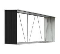 Capannone da giardino in acciaio zincato 330x84x152cm antracite