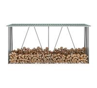 Capannone da giardino in acciaio zincato 330x84x152cm verde