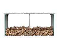 Capannone da Giardino in Acciaio Zincato 330x92x153cm Verde
