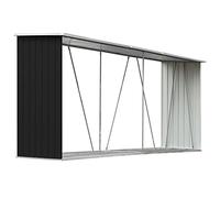 Capannone da giardino in acciaio zincato 330x84x152cm antracite