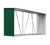 Capannone da giardino in acciaio zincato 330x84x152cm verde