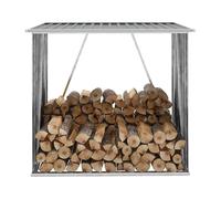 vidaXL Capannone da Giardino in Acciaio Zincato Grigio 163x83x154 cm
