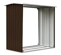 VIDAXL - Capannone in Acciaio Zincato 172x91x154 cm Marrone - SPEDIZIONE GRATUITA