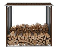 vidaXL Capannone in Acciaio Zincato 172x91x154 cm Marrone