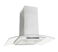 vidaXL Cappa a Isola 90cm con Display LCD e Sensore Touch 756 m³/h LED