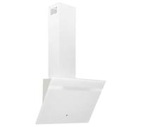 vidaXL Cappa a Parete 60 cm in Acciaio e Vetro Temperato Bianco