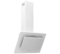 vidaXL Cappa a Parete 60 cm in Acciaio Inox e Vetro Temperato Bianco