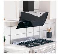 VIDAXL - Cappa A Parete 90 Cm In Acciaio E Vetro Temperato Nero