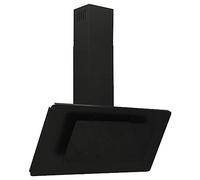 vidaXL - Cappa a Parete 90 cm in Acciaio Inox e Vetro Temperato Nero