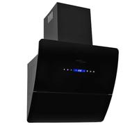 vidaXL Cappa Aspirante a Muro Acciaio Inox 60 cm Nera Filtro Odori Aria Cucina
