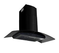 Cappa Aspirante A Muro Acciaio Inox 756 M / h 90 Cm Nera