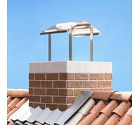 vidaXL Cappa Camino Argento 40 x 40 x 37.5 cm Acciaio inossidabile