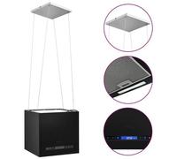 Cappa Da Cucina Ad Isola Sospesa Lcd Sensore 37 Cm In Acciaio
