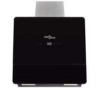 vidaXL Cappa da parete inclinata in vetro temperato con schermo interno cucina