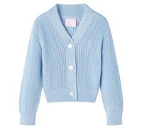 vidaXL Cardigan da Bambina Lavorato a Mano Blu 116