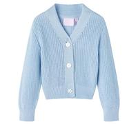 vidaXL Cardigan da Bambina Lavorato a Mano Blu 92
