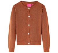 vidaXL Cardigan da Bambina Lavorato a Mano Cognac 128