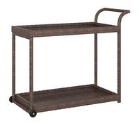 vidaXL Carrello da Bar Marrone 100x45x83 cm in Polyrattan