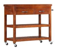 VIDAXL - Carrello Da Cucina 100x48x89 Cm In Legno Massello Di Acacia