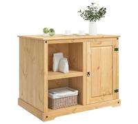 vidaXL Carrello da Cucina 2 pcs Cera di Miele 112 x 77 x 91,5 cm, Carrello per cucina, design rustico, tanto spazio, legno, utilità moderna, organizzazione interna, essenziale per la casa