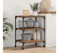 vidaXL Carrello da Cucina Legno vecchio 60 x 41 x 76 cm