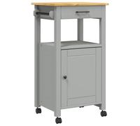 vidaXL Carrello da Cucina Monza 48x40x90 cm in Legno Massello di Pino