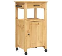 vidaXL Carrello da Cucina Monza 48x40x90 cm in Legno Massello di Pino