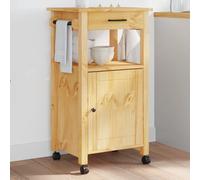 vidaXL Carrello da Cucina Monza 48x40x90 cm in Legno Massello di Pino