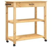 AX Carrello Cucina Ruote Stile Retrò Vintage Serie MONZA Miele Cera Casa 376103