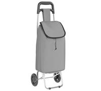 vidaXL Carrello della spesa Grigio 35 x 28 x 92 cm Tessuto Oxford