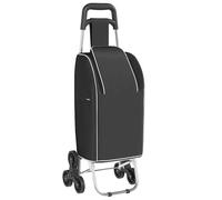 vidaXL Carrello della spesa Nero 39.5 x 36 x 92.5 cm Tessuto Oxford