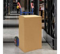 vidaXL Carrello Manuale Blu e Rosso 57 x 46 x 113 cm Acciaio