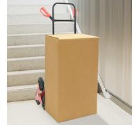 vidaXL Carrello Manuale Nero e Rosso 64,5 x 49,5 x 114 cm Acciaio