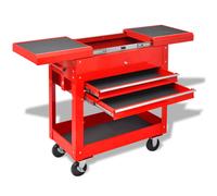 vidaXL Carrello per Attrezzi Rosso 70.5 x 37 x 71 cm Acciaio