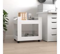 vidaXL Carrello per Scrivania bianco 60x45x60 cm in Legno Multistrato