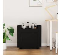 vidaXL Carrello per Scrivania Nero 60x45x60 cm in Legno Multistrato