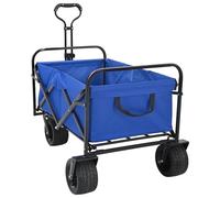 vidaXL Carrello Pieghevole Blu 89 x 63 x 96 cm