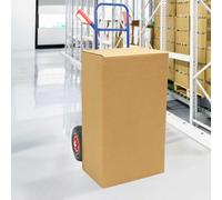 vidaXL Carrello Pieghevole Estensibile Blu e Rosso 49,5 x 53 x 114 cm