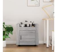 vidaXL Carrello Scrivania Grigio Sonoma 60x45x60 cm Legno Multistrato