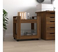 vidaXL Carrello Scrivania Rovere Marrone 60x45x60 cm Legno Multistrato