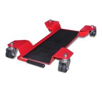 vidaXL Carrello Sposta Moto Rosso